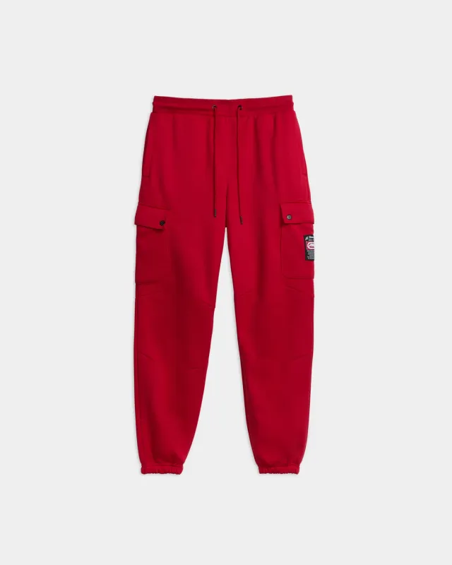 Ecko Red Cargo Pocket Knit Joggers pantaloni trening