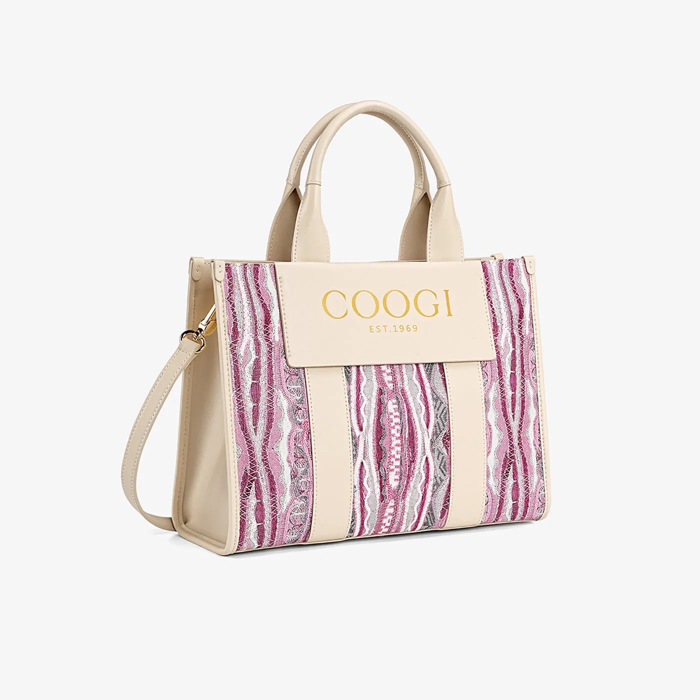 COOGI Hamptons Tote geanta fuchsia piele sintetica