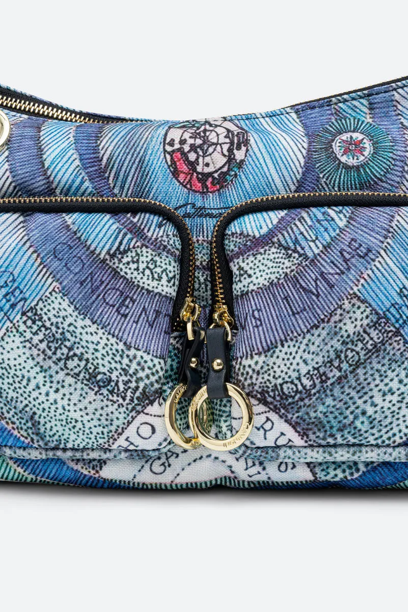 Gattinoni Maya Acquamarine geanta de umar albastra