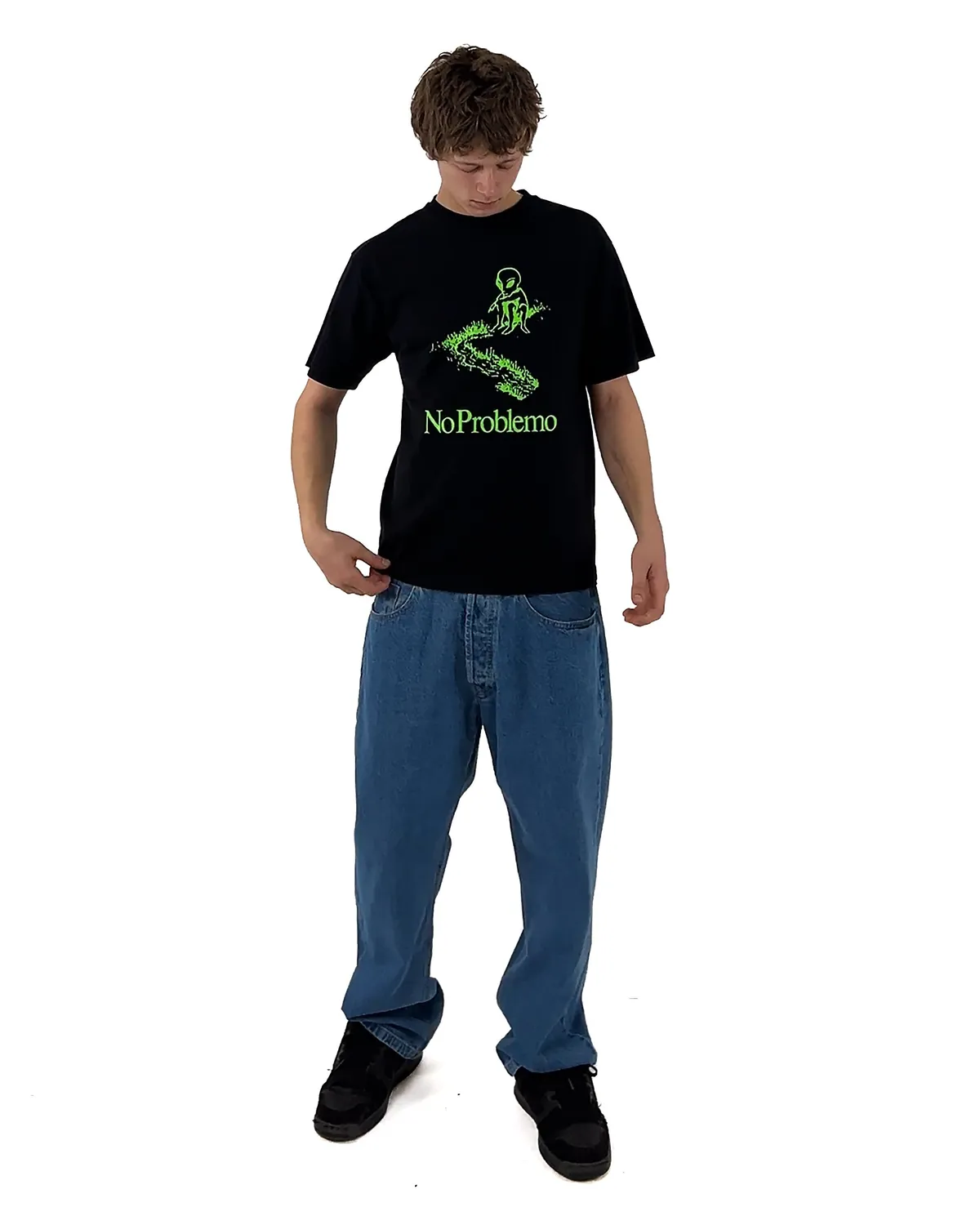 No Problemo Toboggan tricou negru bumbac