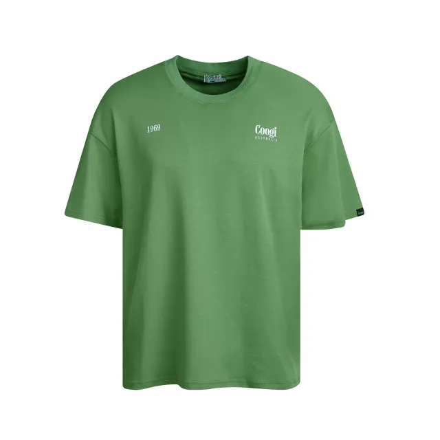 COOGI Mask Tee tricou oversized verde bumbac