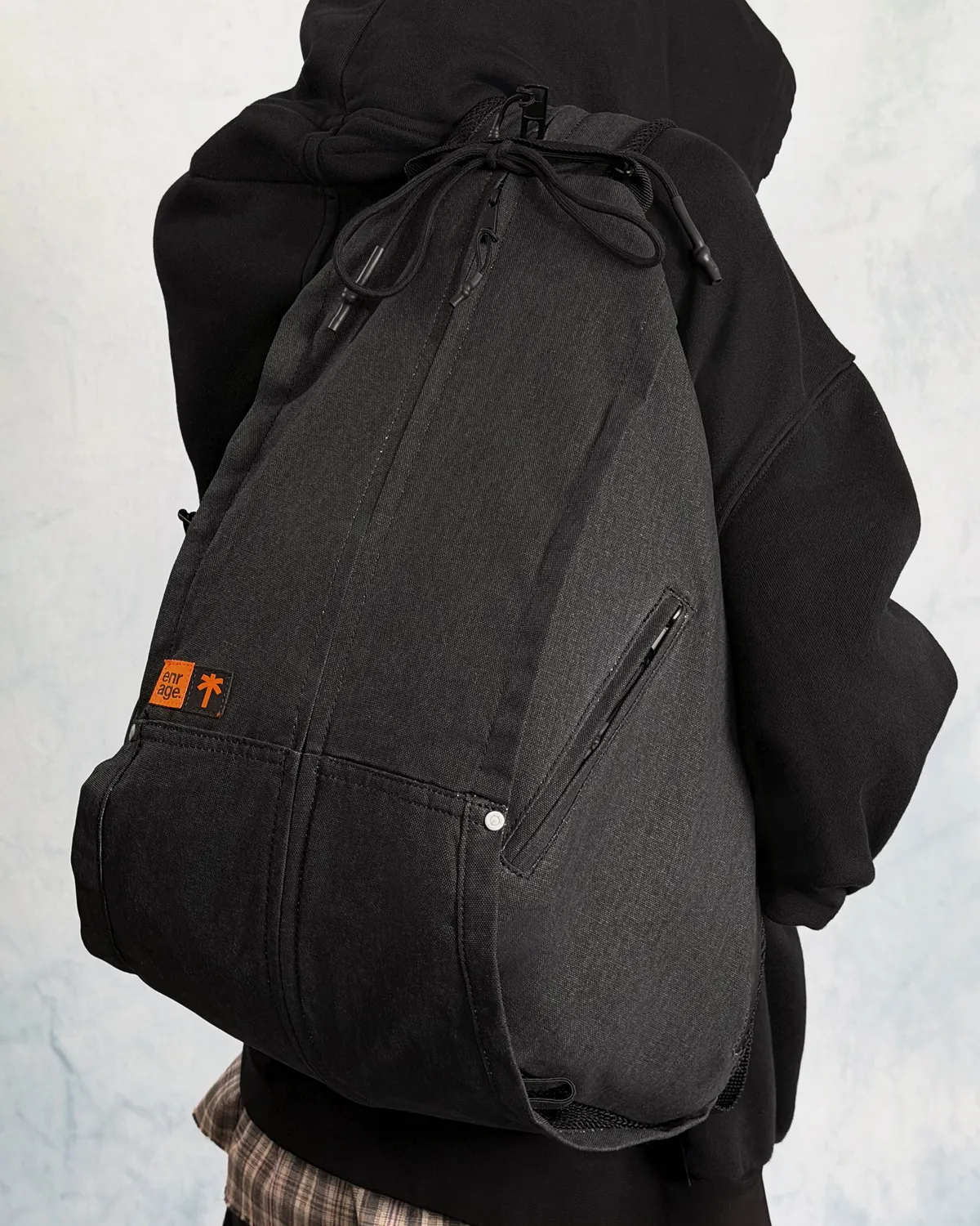 Enrage Backpack rucsac negru 30L canvas