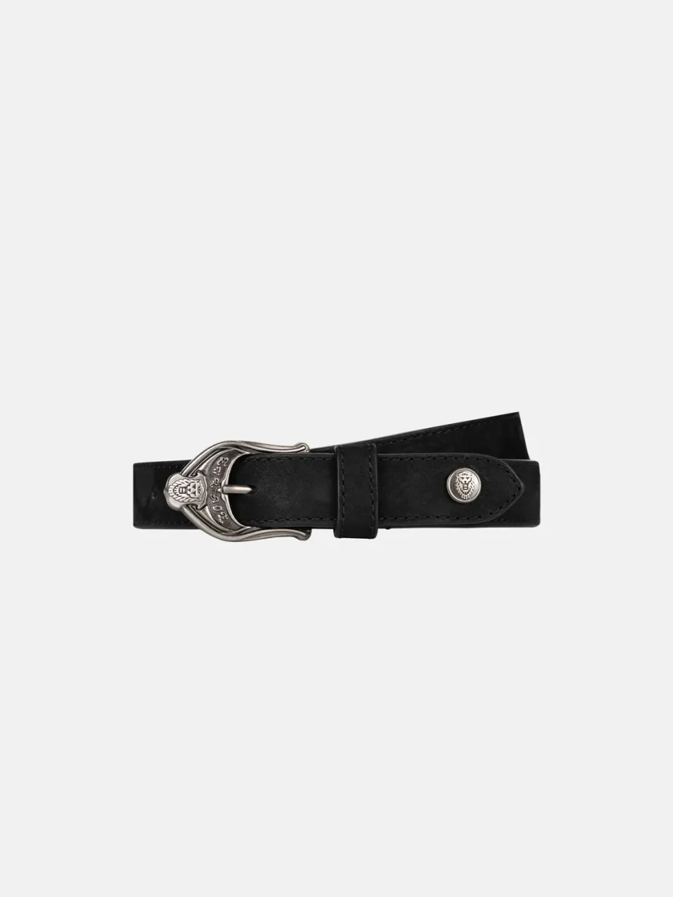 Enrage Leather Belt curea neagră din piele