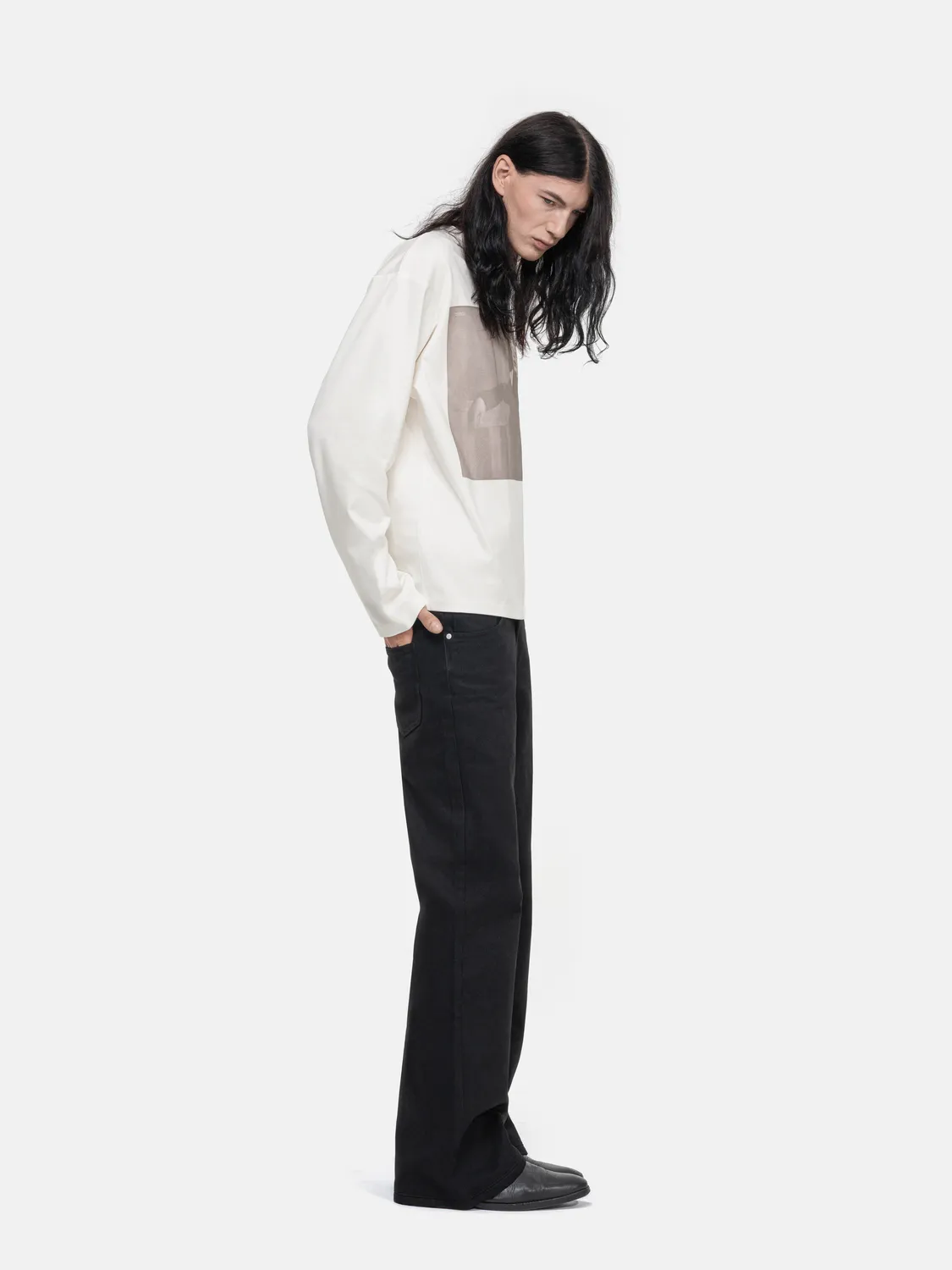 Enrage Modernist Photograph bluză longsleeve bumbac