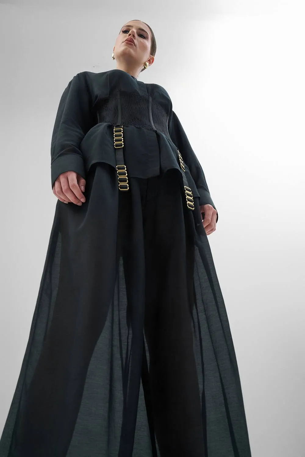 Dualitae X Ukiscreator curea dantela neagra marime S