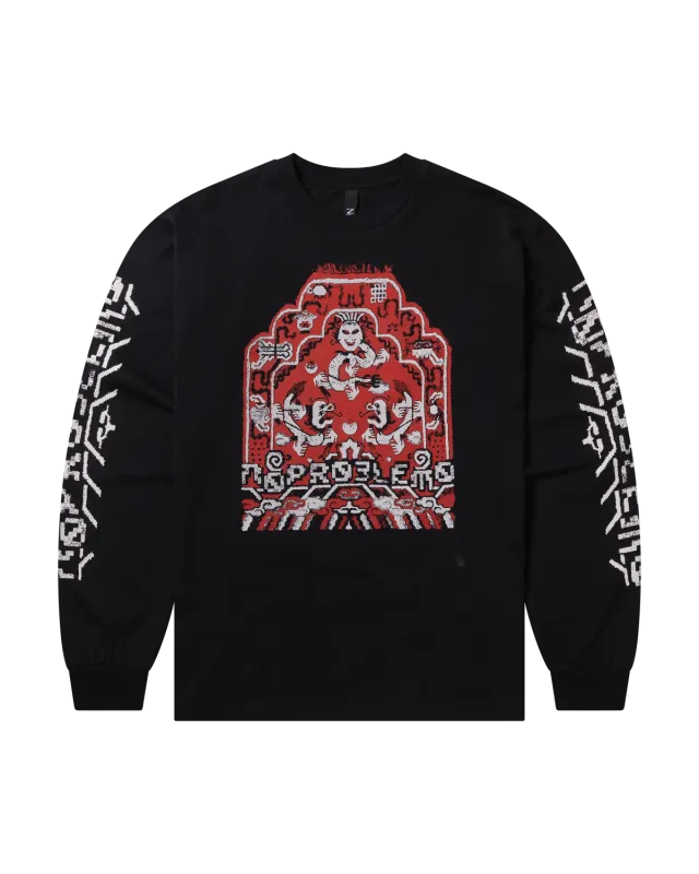 No Problemo Rugged LS Tee tricou maneca lunga negru