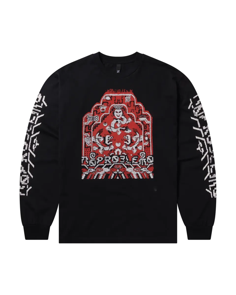 No Problemo Rugged LS Tee tricou maneca lunga negru