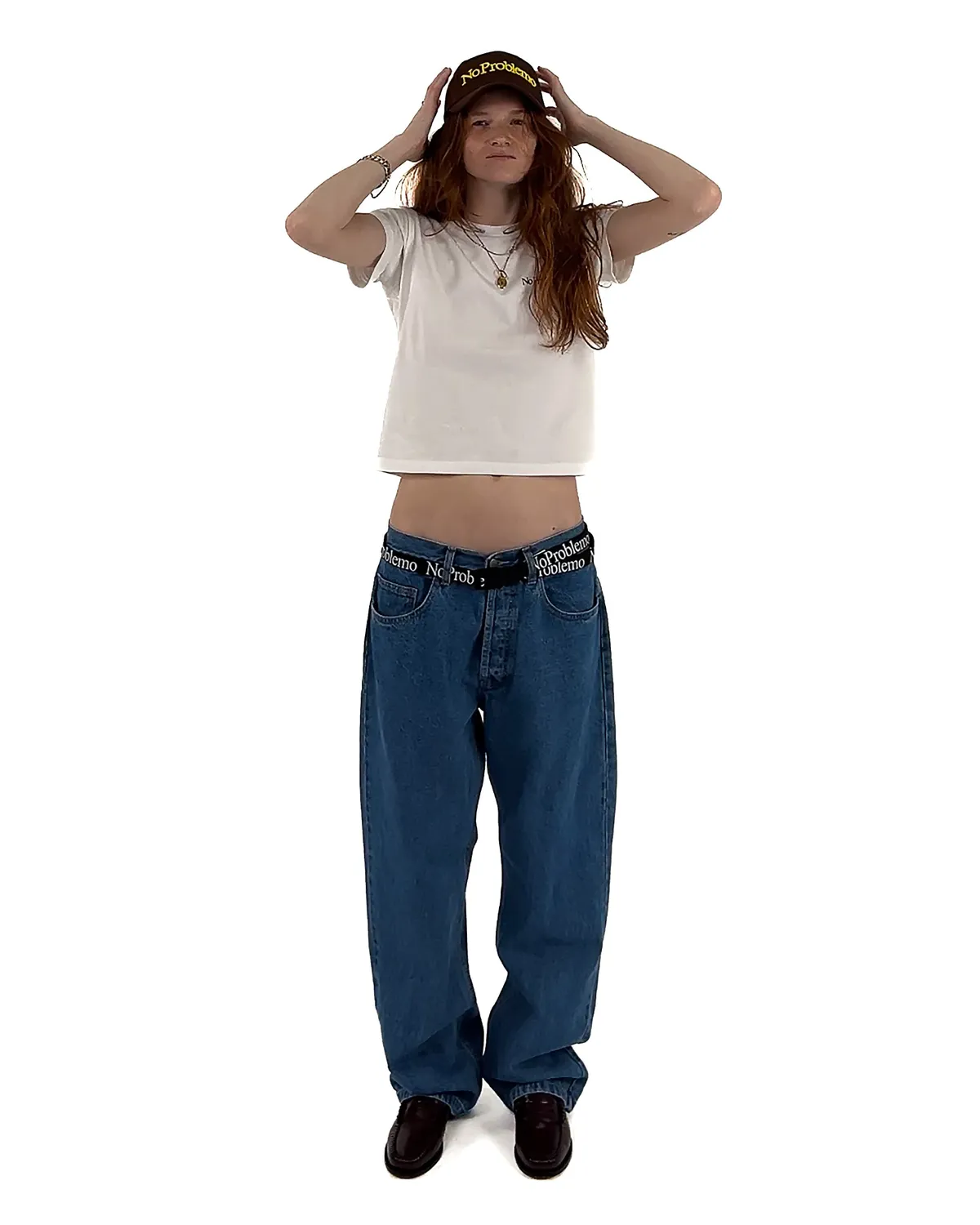 No Problemo Bagi Jean blugi baggy albaștri