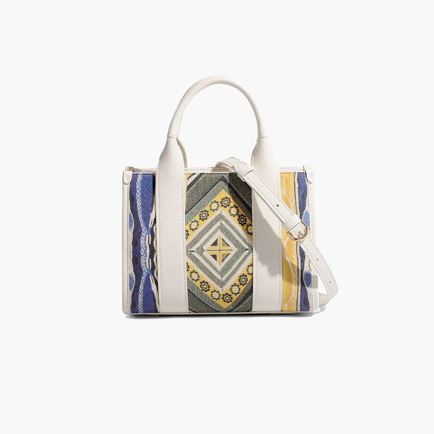 COOGI Hamptons Mini geanta tote cream piele