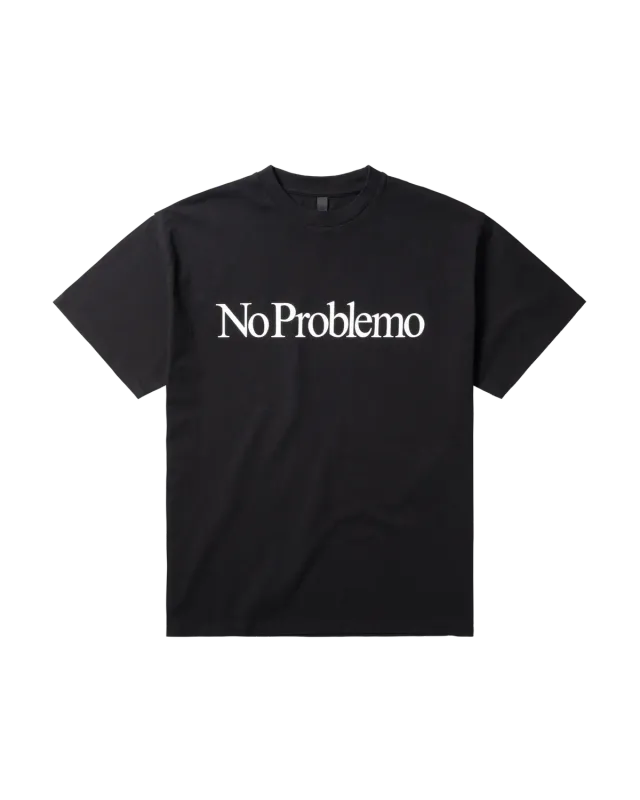 No Problemo SS Tee tricou negru bumbac greu