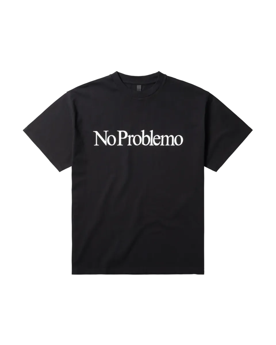 No Problemo SS Tee tricou negru bumbac greu