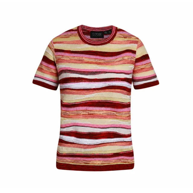 COOGI All-Season top tricotat dama roz-galben