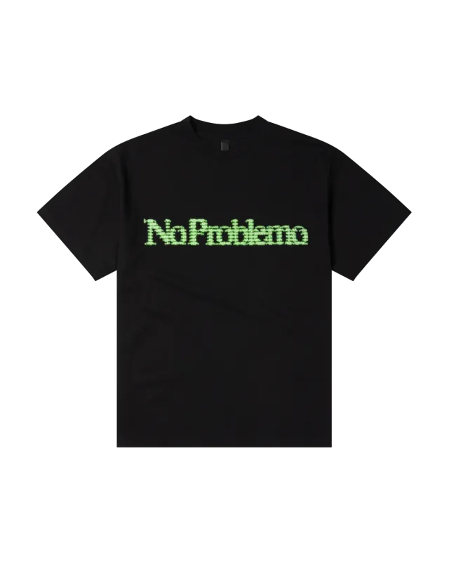 No Problemo Digi Problemo SS Tee tricou negru bumbac