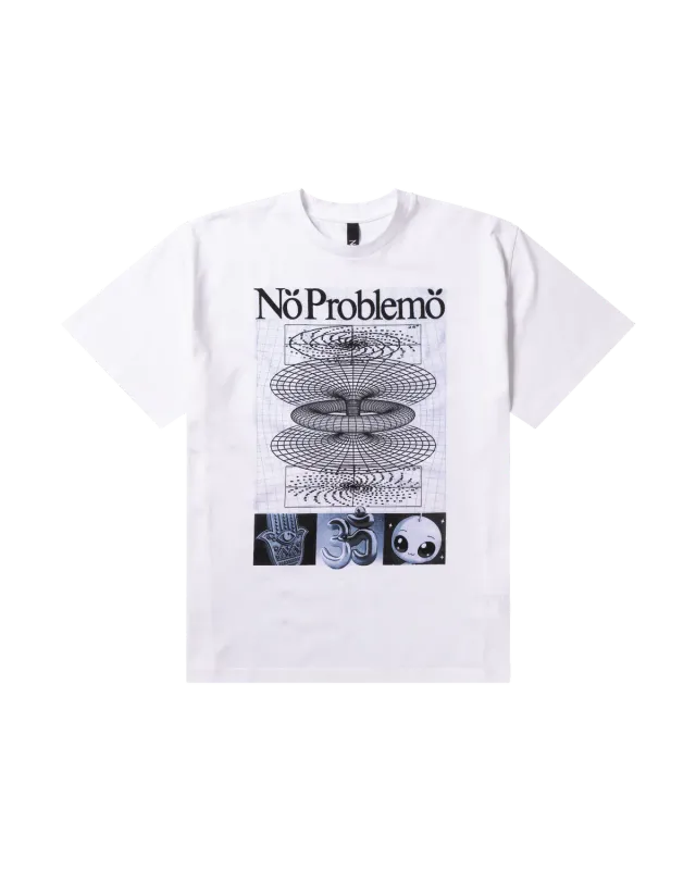 No Problemo Energy SS Tee NP60015.06 tricou alb bumbac greu