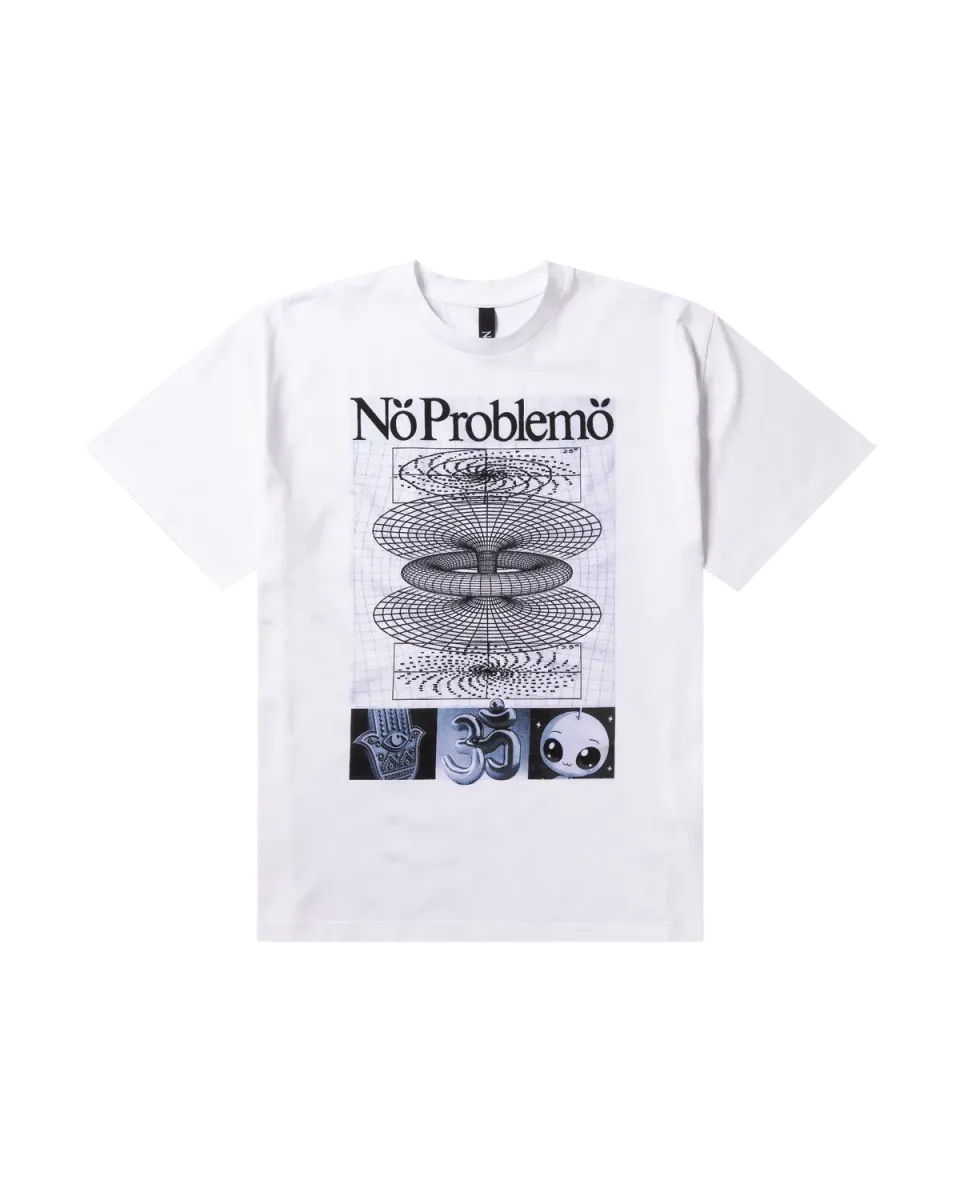 No Problemo Energy SS Tee NP60015.06 tricou alb bumbac greu