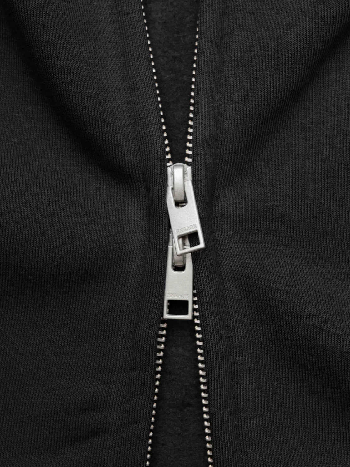 Enrage Bubble Zip Hoodie hanorac negru fleece gros