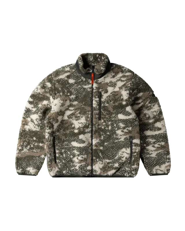 No Problemo Forest geacă fleece bej camo fermoar