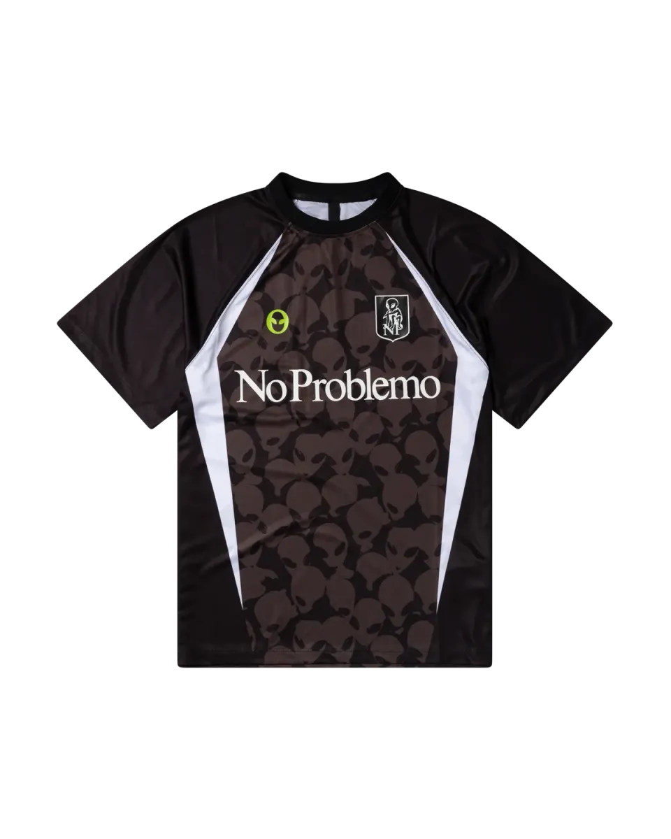 No Problemo Area 51 Football Shirt tricou negru poliester