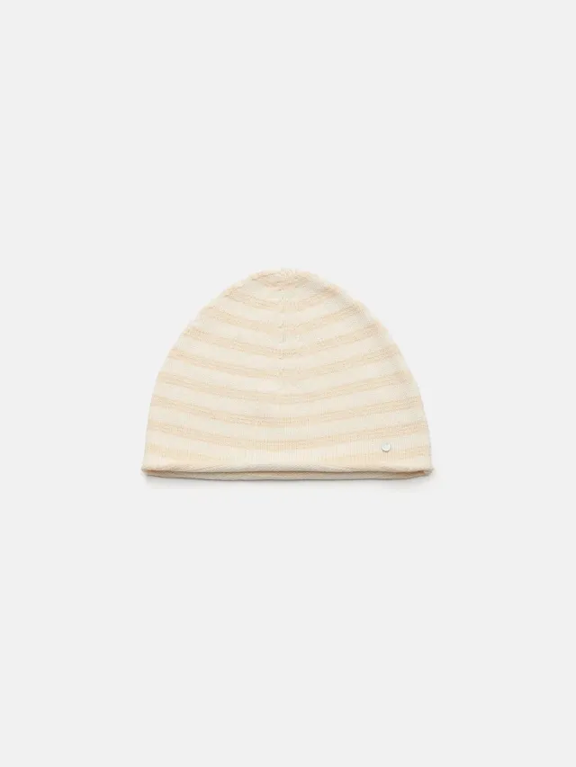 Enrage Nomad Beanie caciula bej dungi bumbac