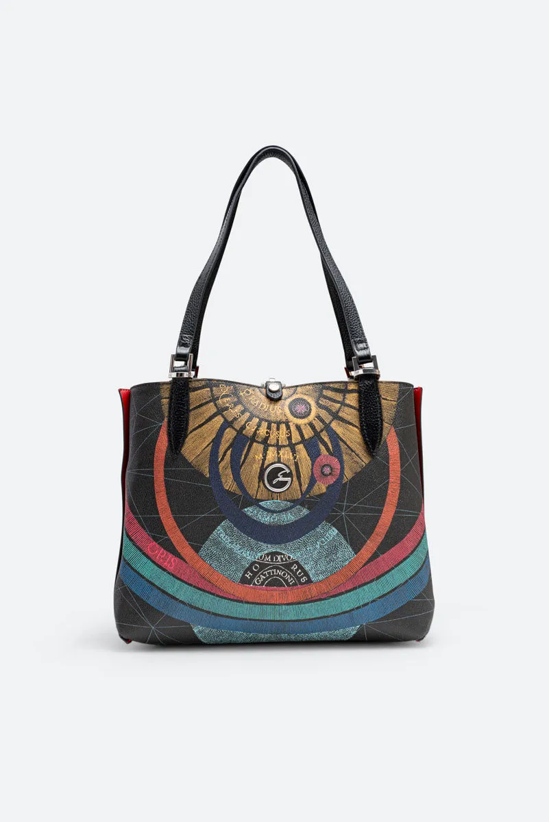 Gattinoni Planetarium Black Rosso geantă umăr reversibilă