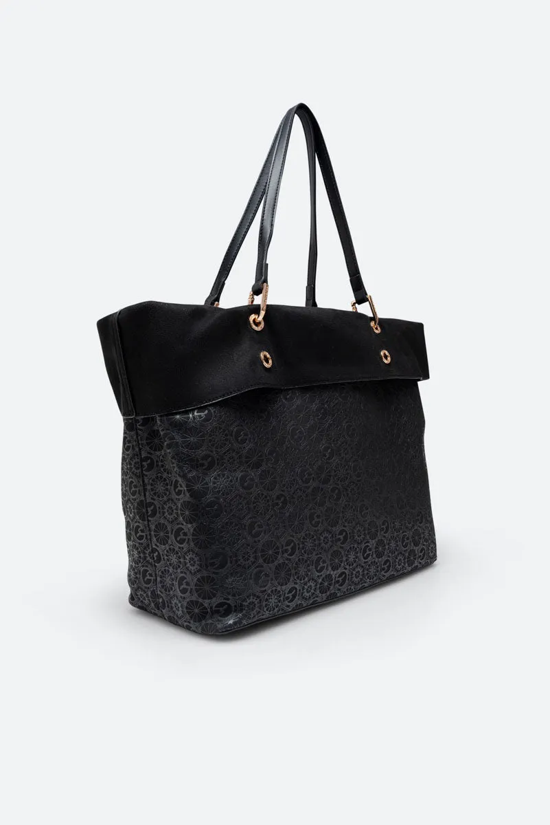 Gattinoni Teodosia geanta umar neagra reversibila