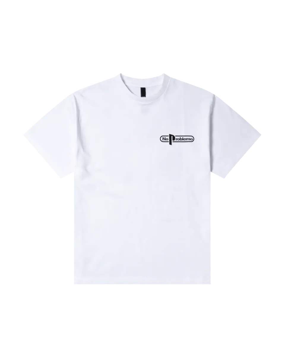 No Problemo No Limits SS Tee tricou alb bumbac