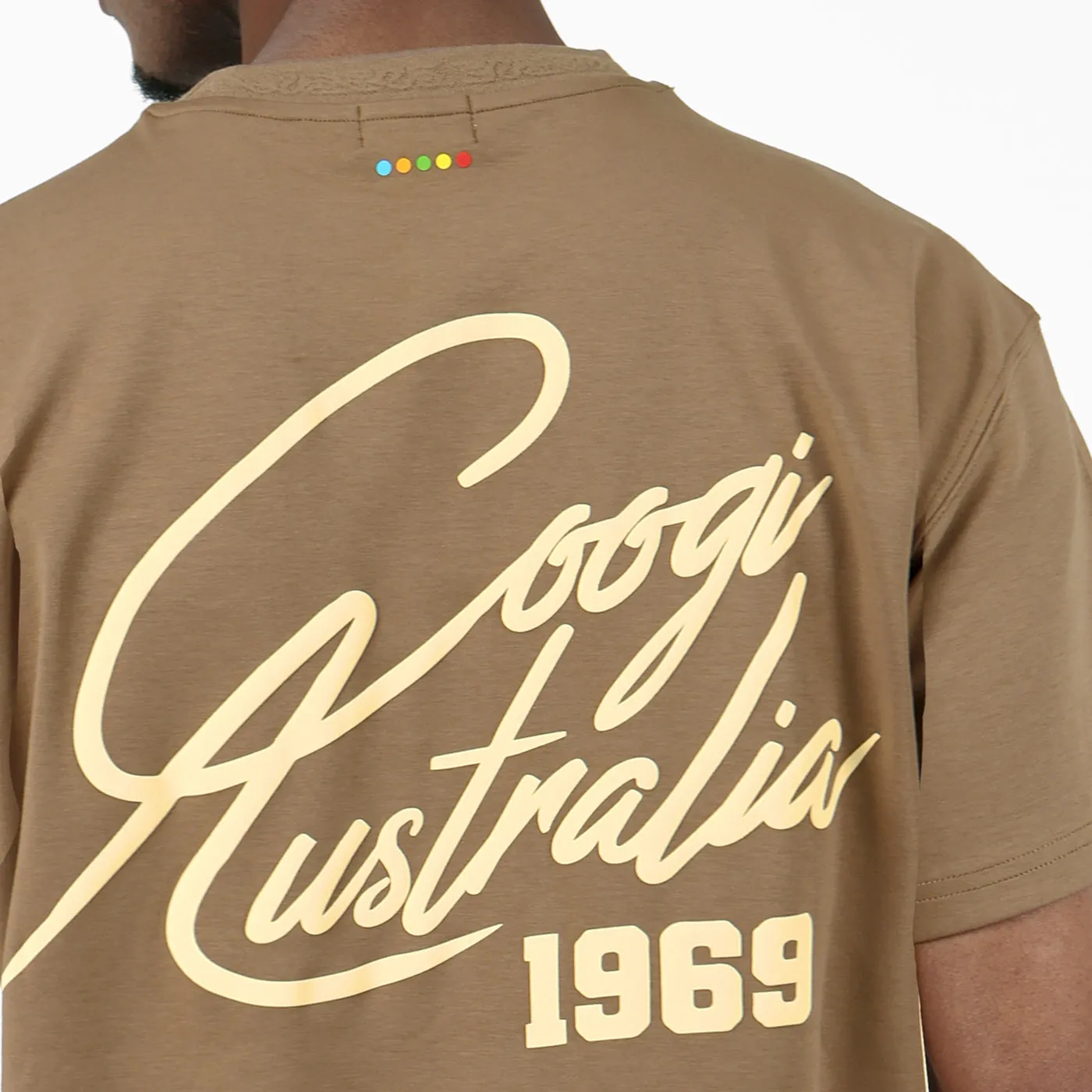 COOGI Script Tee tricou maro bumbac