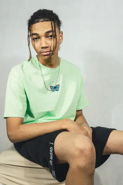 Createdby Butterfly V2 tricou oversize brodat bumbac greu