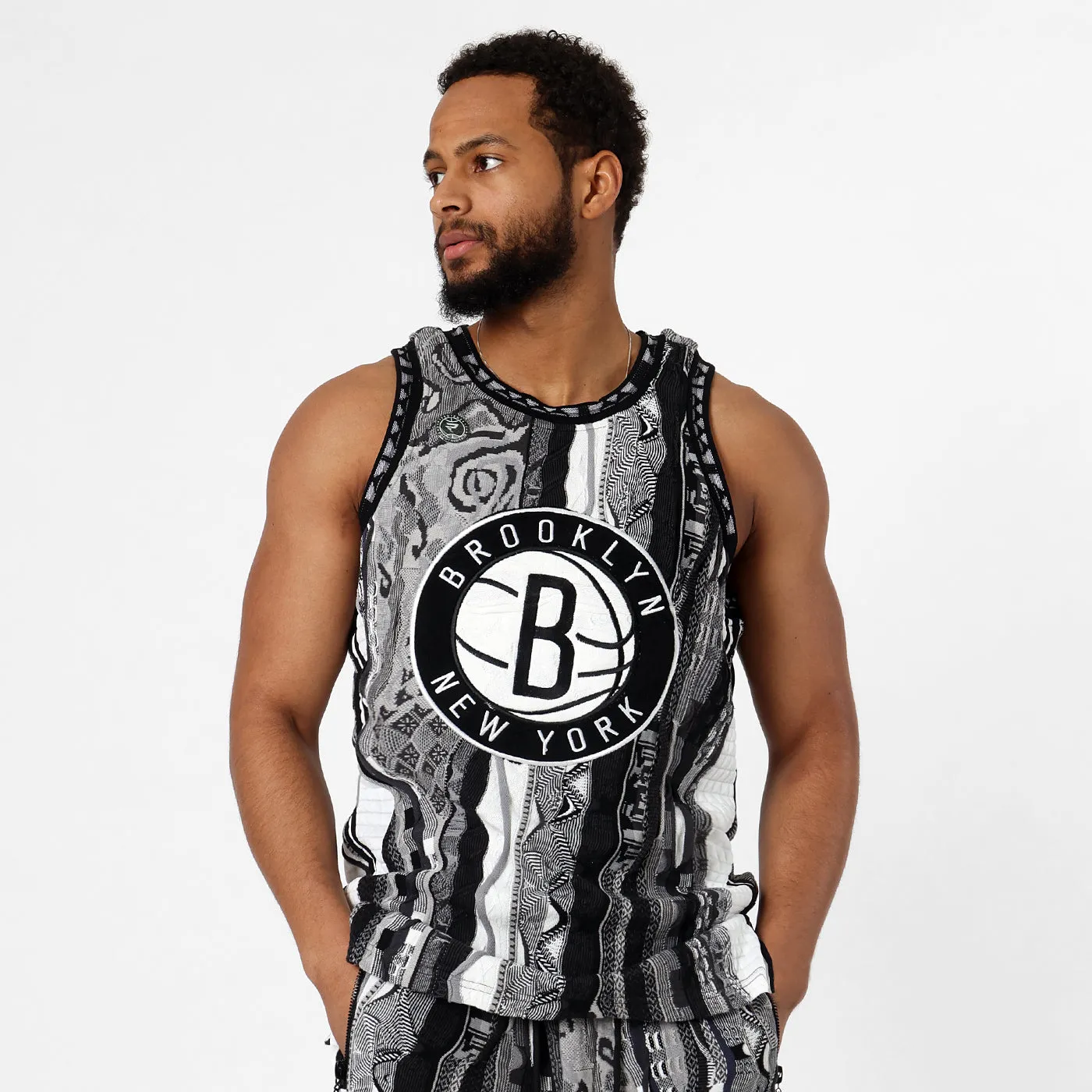 COOGI X NBA Brooklyn Nets vesta tricotata multicolor bumbac