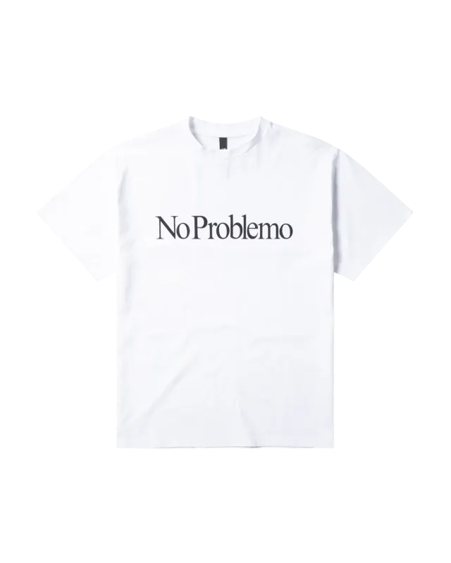 No Problemo SS Tee tricou alb bumbac greu
