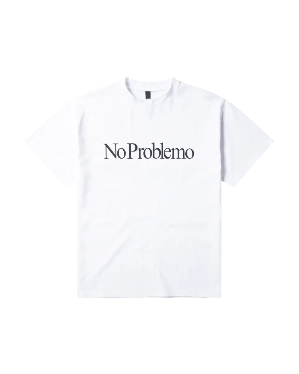No Problemo SS Tee tricou alb bumbac greu
