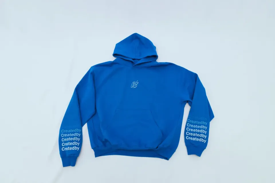CREATEDBY Logo hanorac greu oversize cu gluga