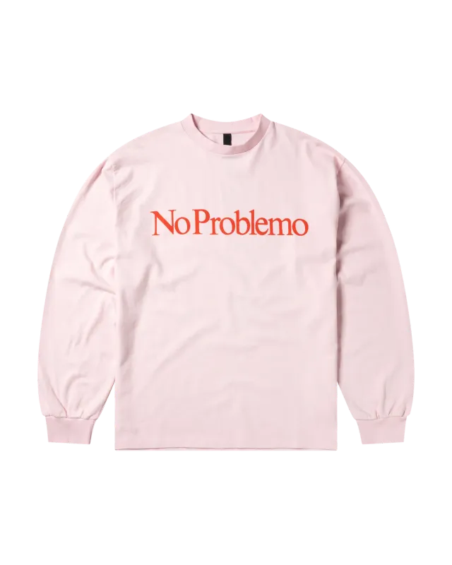 No Problemo LS Tee bluza roz pal bumbac