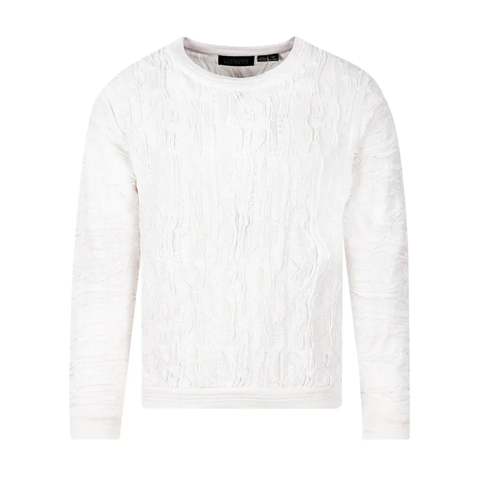 COOGI WhiteOut pulover bărbați alb bumbac ediție specială