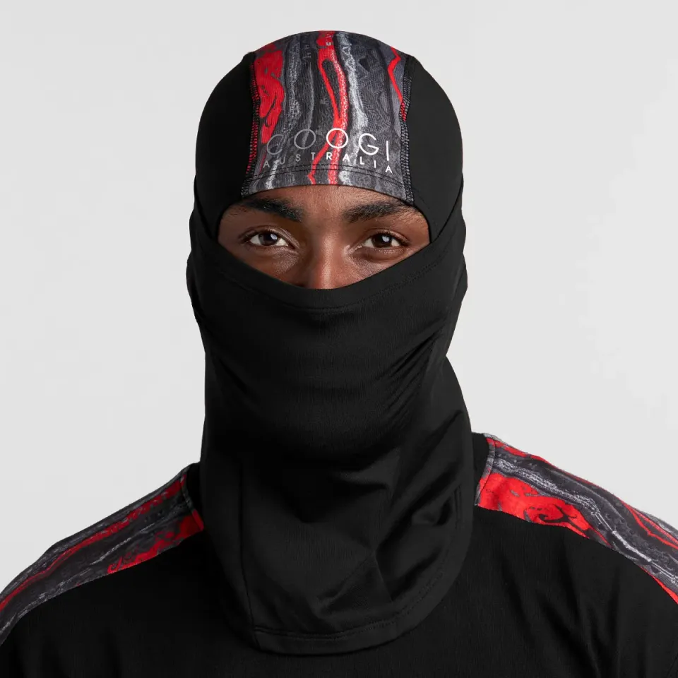 COOGI Balaclava cagula rosu-negru elastic