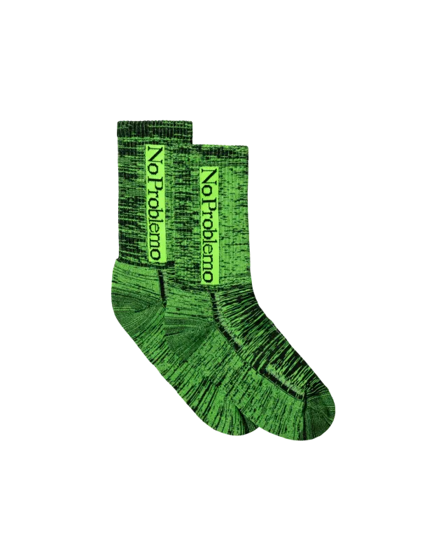 No Problemo Glitch sosete verde talpa groasa