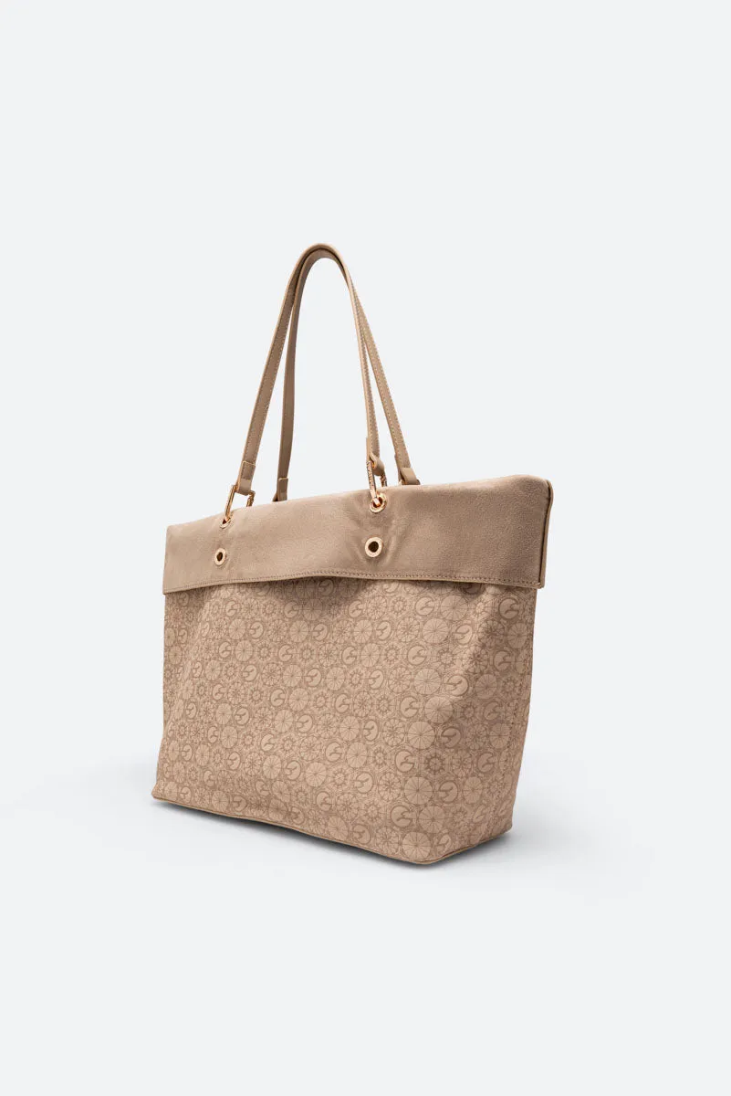 Gattinoni Teodosia Beige geanta de umar reversibila