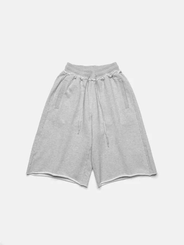 Enrage Maxi Shorts pantaloni scurti gri bumbac