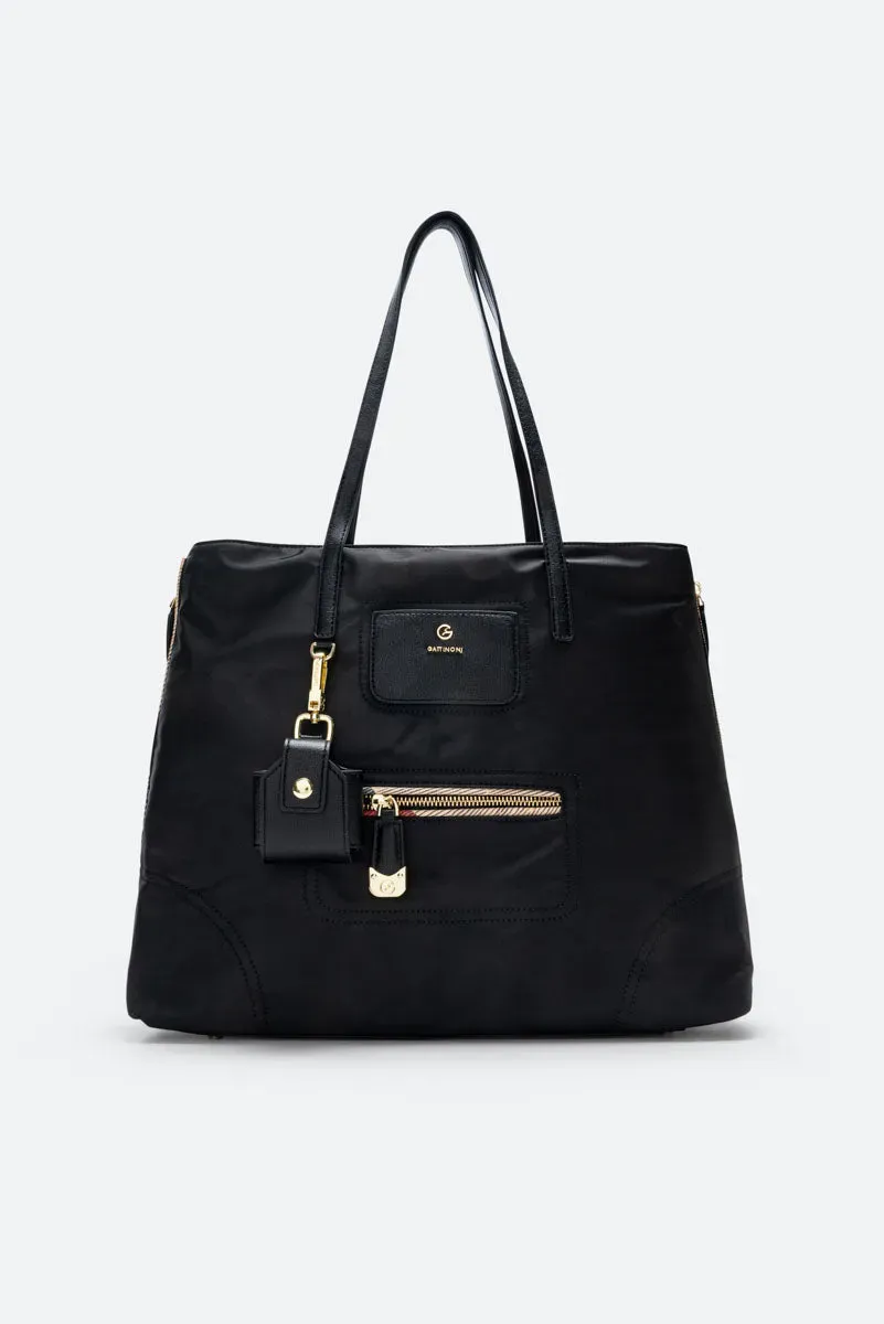 Gattinoni Colorsoul shopper nylon negru mare