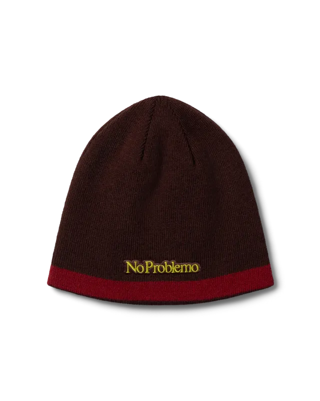 No Problemo NP Stripe caciula reversibila maro