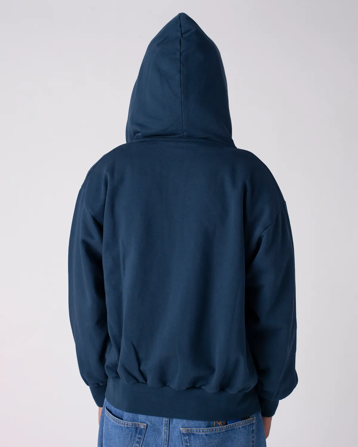 No Problemo NYP Zip Through Hoodie hanorac bleumarin