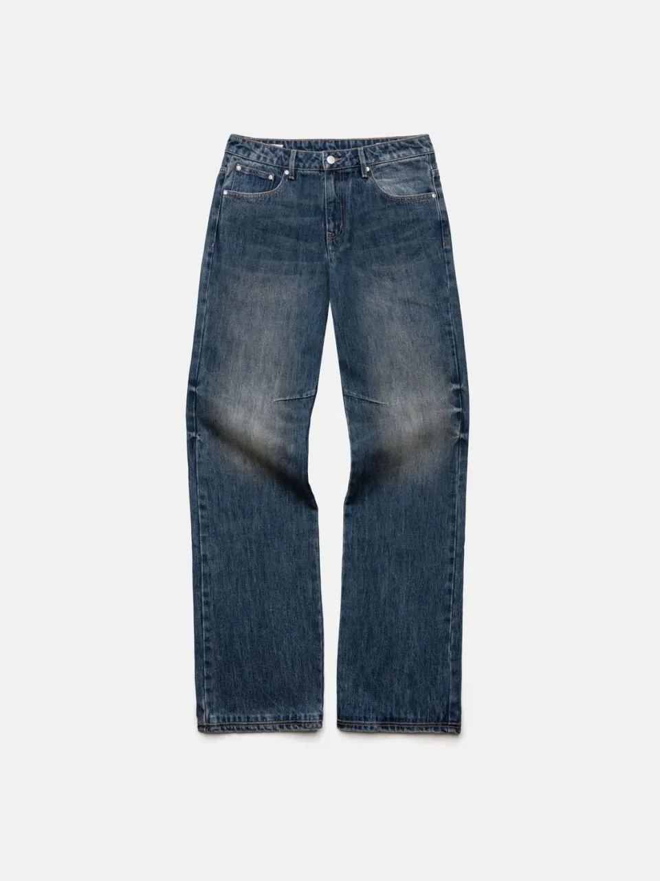 Enrage Straight Jeans blugi bleumarin denim