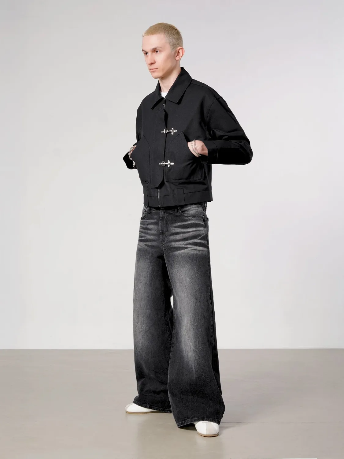 Enrage Fatigue Jacket geacă neagră canvas bumbac