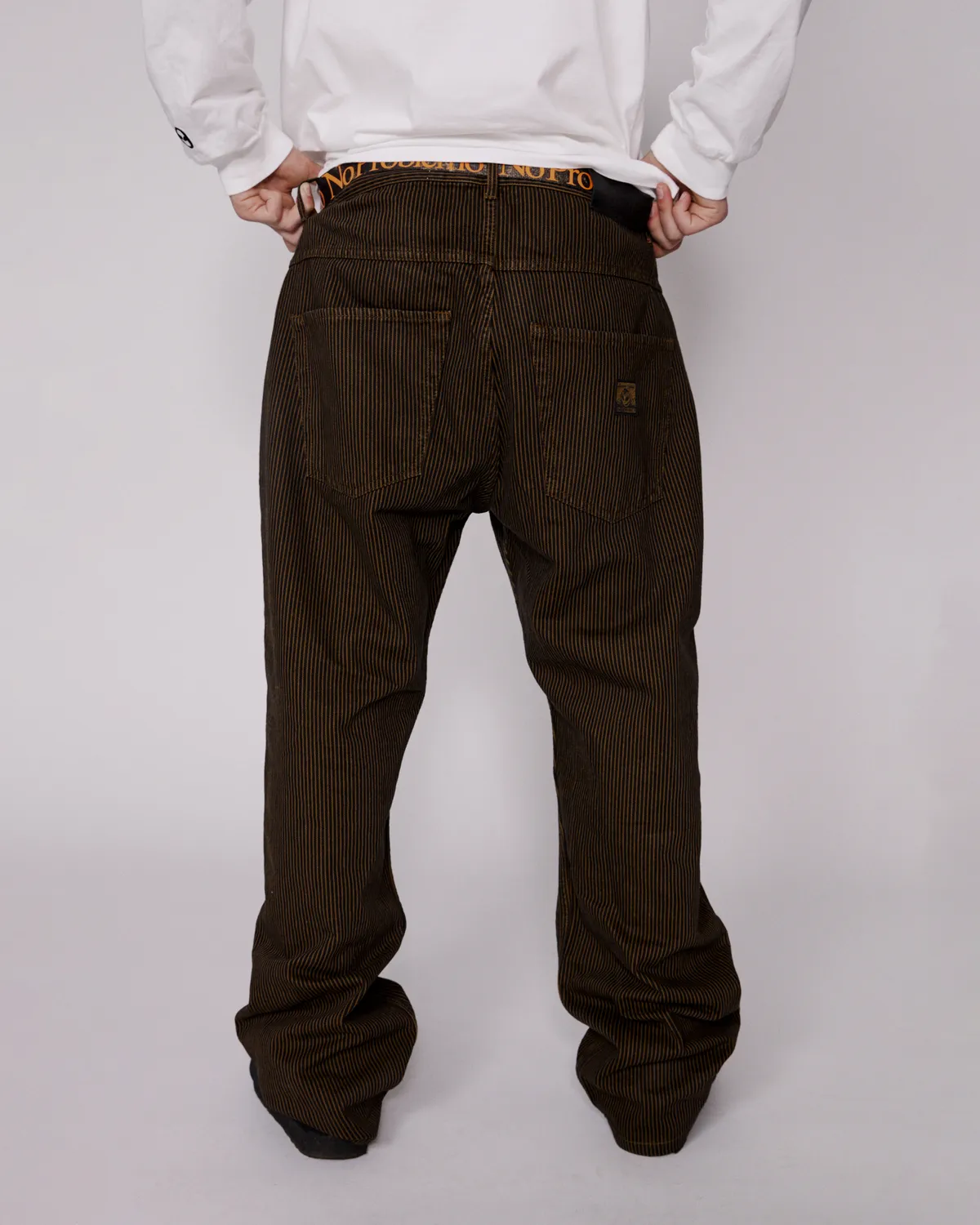 No Problemo Striped Nayoko Bagi Jean blugi maro