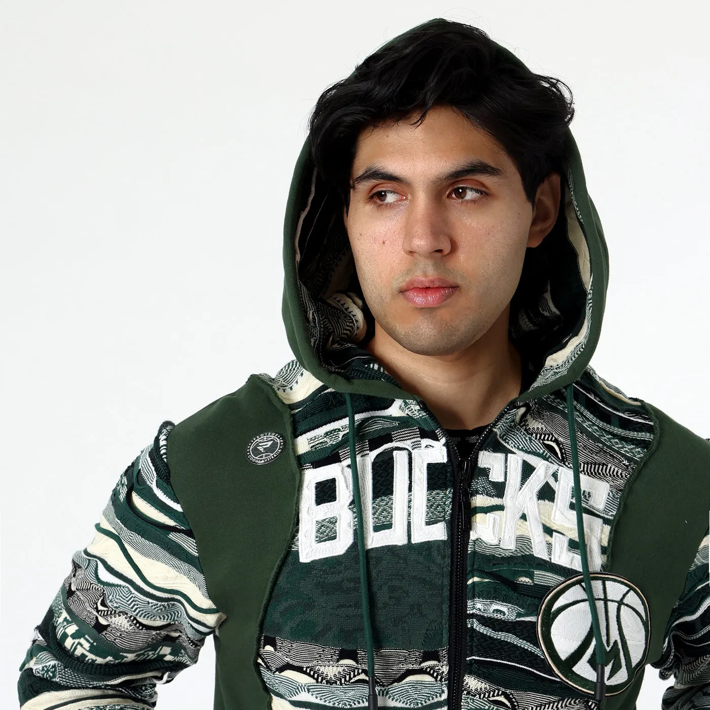 COOGI x NBA Milwaukee Bucks hanorac fermoar bumbac
