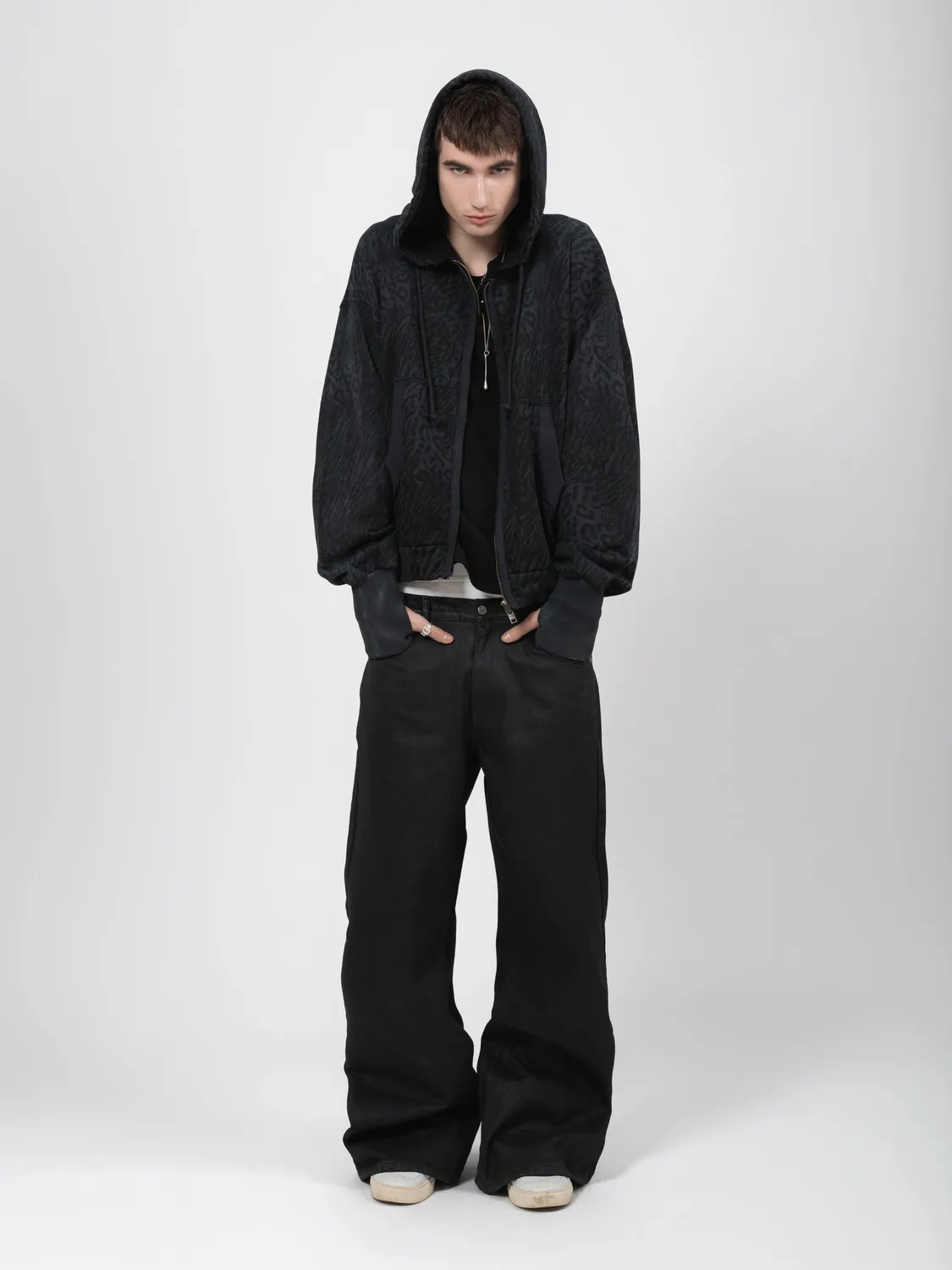 Enrage 2010 Zip Hoodie hanorac leopard bumbac