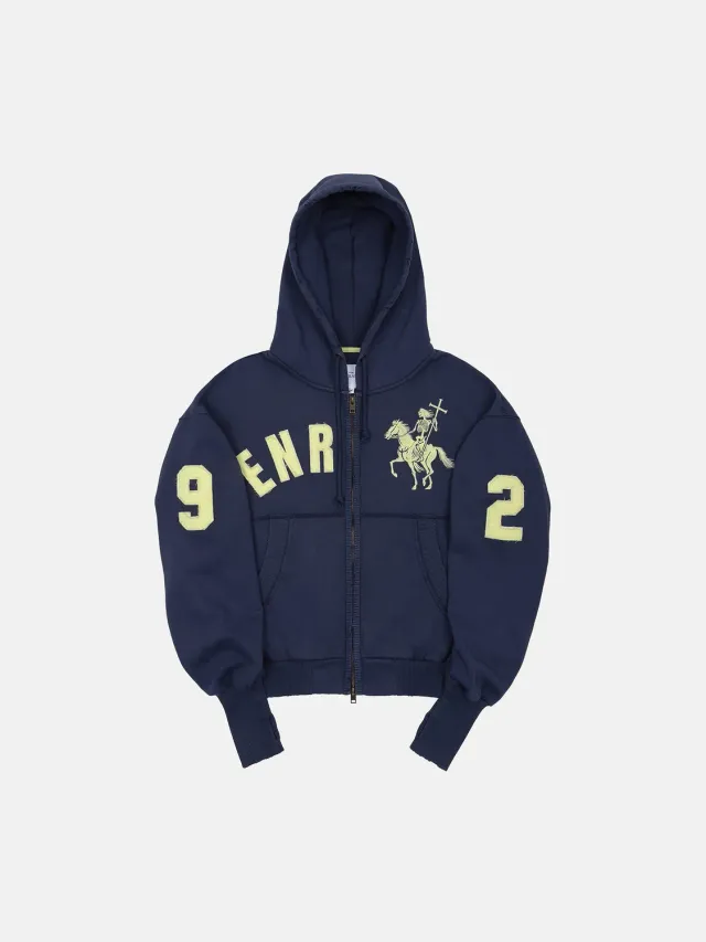 Enrage 2010 Zip Hoodie hanorac bleumarin bumbac