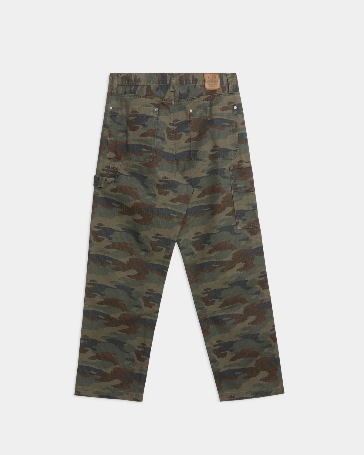 Ecko Red Combed Ripstop pantaloni cargo din bumbac