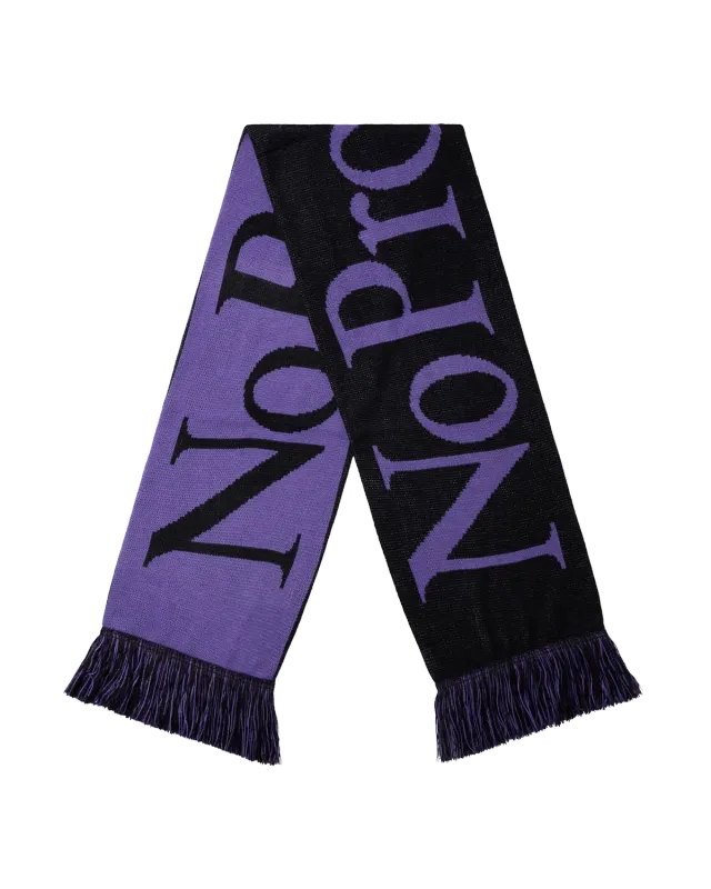 No Problemo Scarf fular mov-negru acrilic