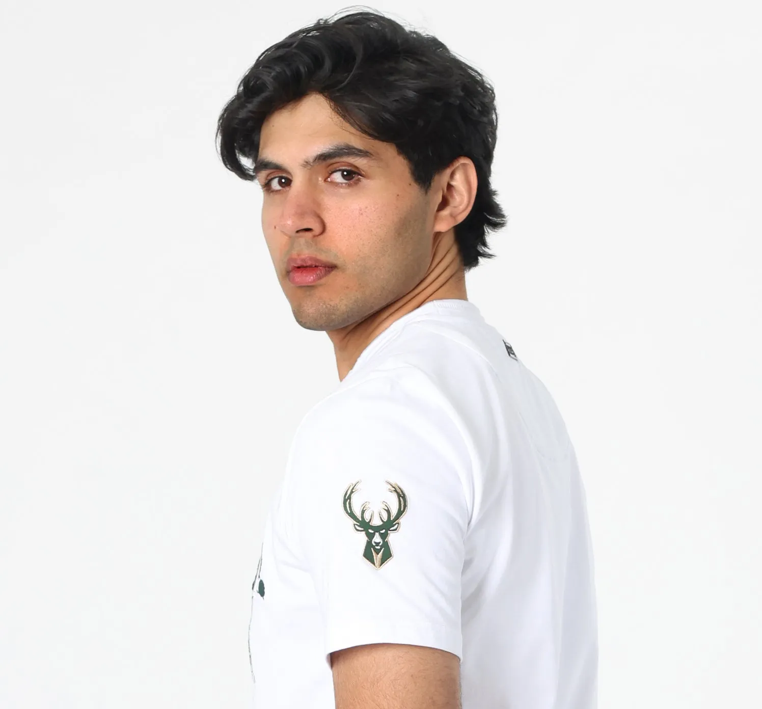 COOGI X NBA Protege Milwaukee Bucks tricou bumbac brodat